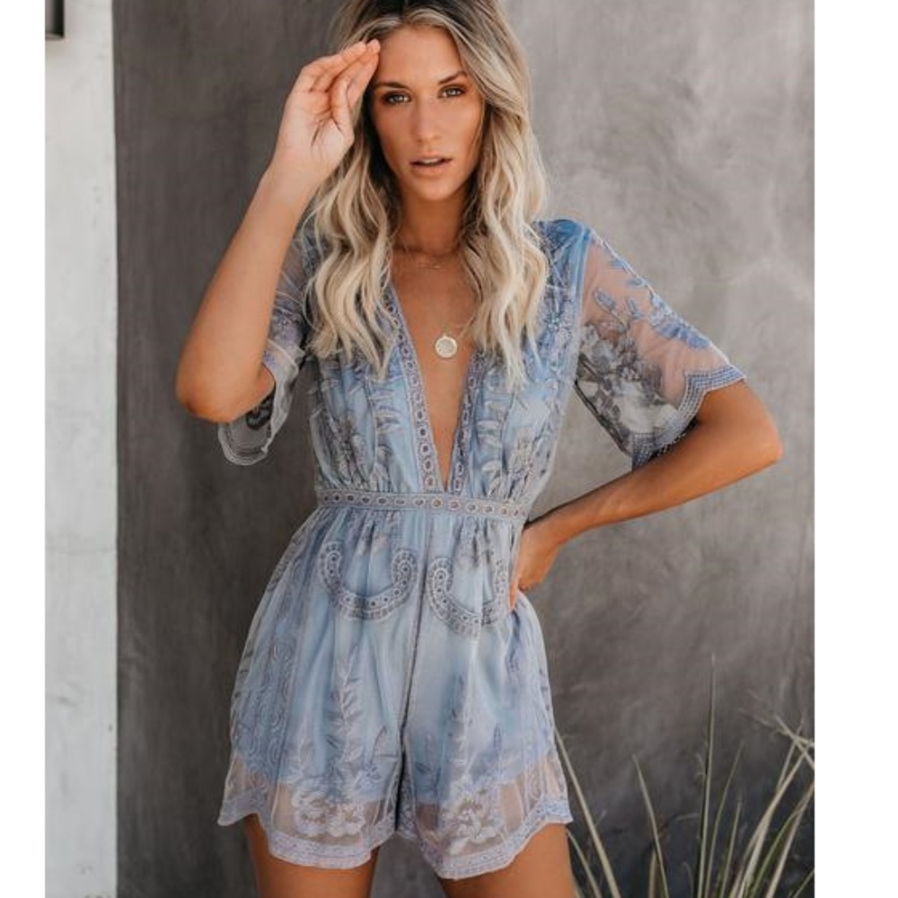 SANDRA Lace Romper